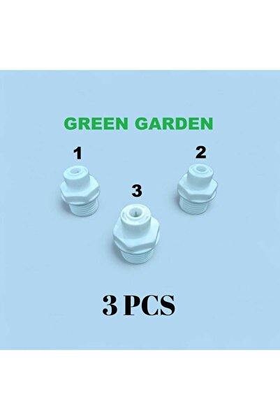 Genaric 3 قطع بداية خرطوم تحلية 1/2 بوصة سن خارجي