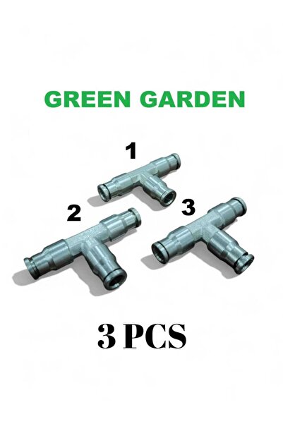 Genaric 3 قطع من موزع خرطوم الضباب الثلاثي المعدني مقاس 6.35mm