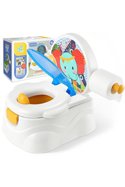 OEM Olită muzicală cu suport pentru hârtie, leu vesel, culoare albastră