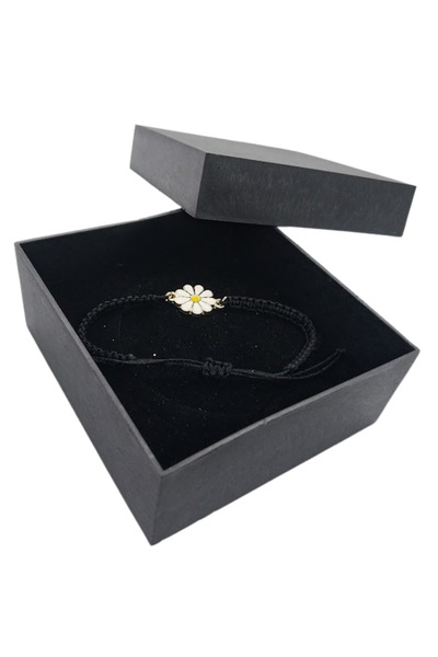 oftenadmire Mine İşleme Papatyalı Bilege Göre Ayarlanabilen Makrome Örme Bile...