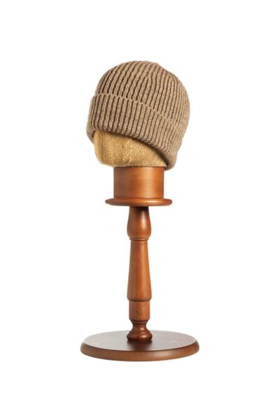 OnMyHead Milk Coffee Braided Folded Beret