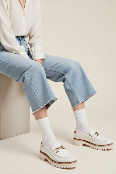 Mammamia Γυναικεία Δερμάτινα Παπούτσια Loafer D25YA-3690