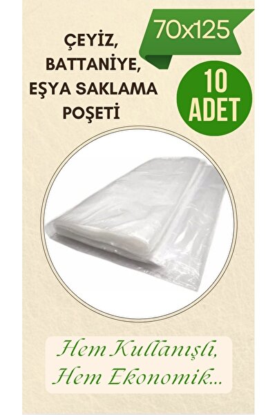 erfa plastik ambalaj 1984'den beri Naylon Torba 10 Adet 70x125 Cm Yorgan Yastık Çeyiz Battaniye Poşeti Eşya Koymalık