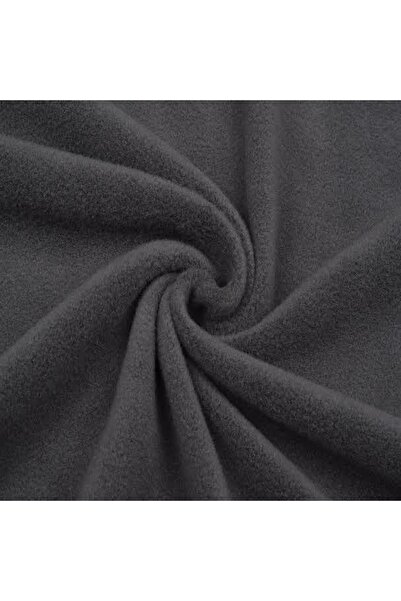 LinaByUgurr Koyu Gri Universal Kaliteli Tüylenmez Metrelik Kalın Polar Kumaş ...