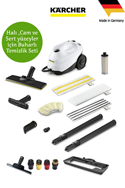 Karcher Buharlı Temizleyici SC 2 EasyFix Super Kit+Cam Başlığı ve Yedek Temiz...