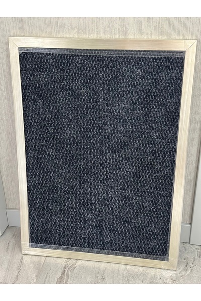 Mgs 50*70 Covoraș cu cadru argintiu-negru