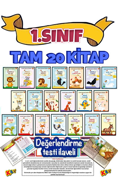 GÖNÜL YAYINCILIK 1. Ve 2. Sınıf Eğitici - Tavsiyeli Masallar 20 Hikaye Setim ...