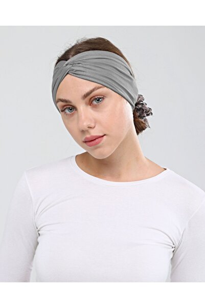 Ecardin Bandană gri închis Boneta încrucișată confortabilă - St 055