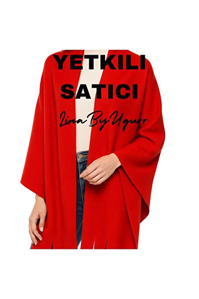 LinaByUgurr Κόκκινο χοντρό χειμωνιάτικο φλις σάλι ώμου με μαλακή υφή Σάλι για καφέ Εστιατόριο Ξενοδοχείο κ.λπ.