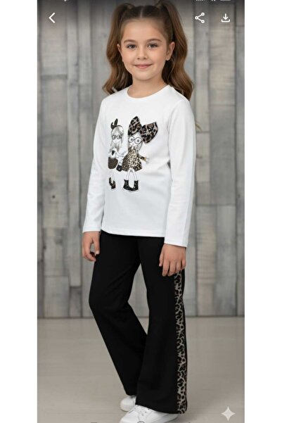 Pegai Tekstil Leopard Pattern Bow Children's Set