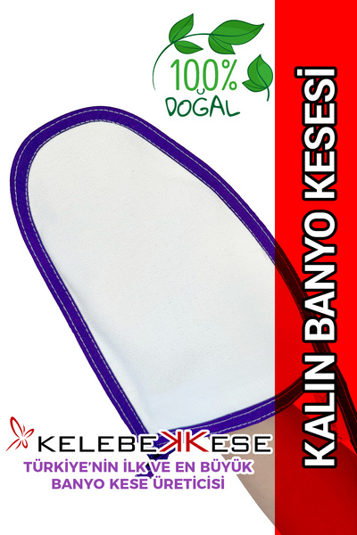 Kelebek Kese Thick Bath Scrub, Hammam Scrub, Shower Scrub, Body Scrub with Pu...