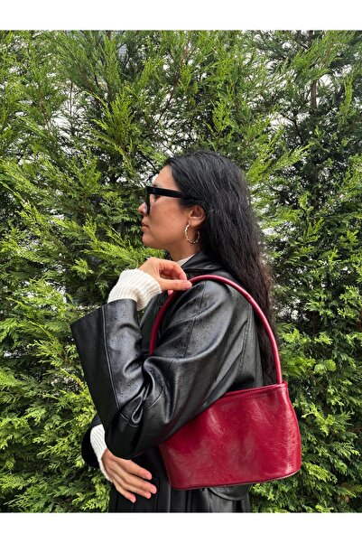 Laletto Kadın Petunya Model Baget Omuz Çantası