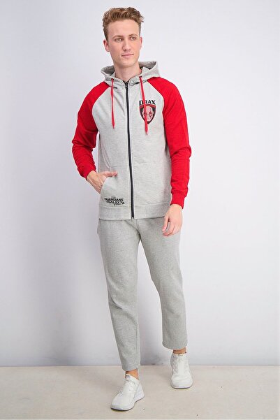 Marvel Men Guardians of The Galaxy Drax Hoodie, Grey