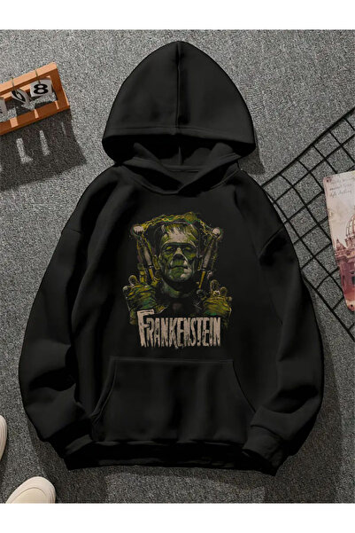 COMVİCHO Frankenstein V3 Printed Unisex Sweatshirt