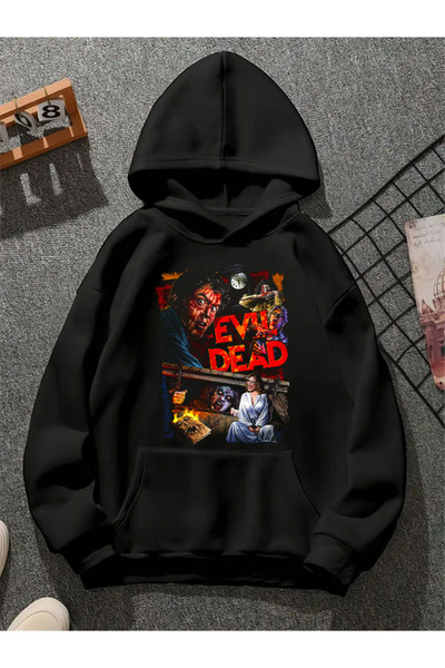 COMVİCHO سويت شيرت Evil Dead مطبوع للجنسين