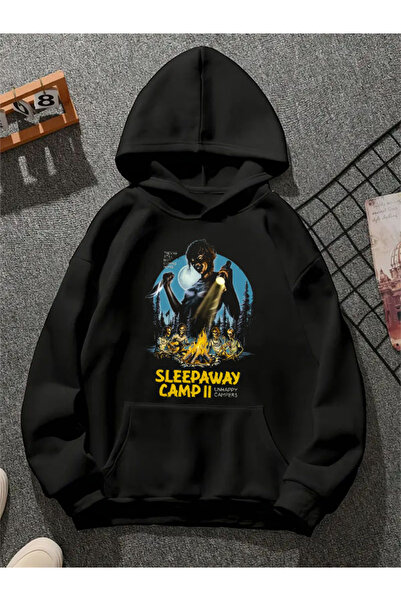 COMVİCHO سويت شيرت سليب واي كامب مطبوع للجنسين