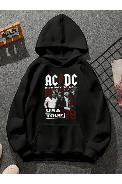 COMVİCHO سترة acdc27 مطبوع للجنسين