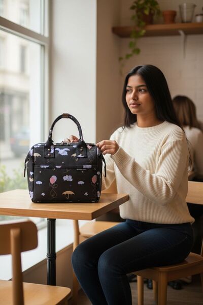 beautiful bag Isı Yalıtımlı Su Geçirmez Termal Çanta Yemek Taşıma Çantası Bal...