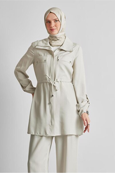 Alvina Lace up Pants Suit 45642