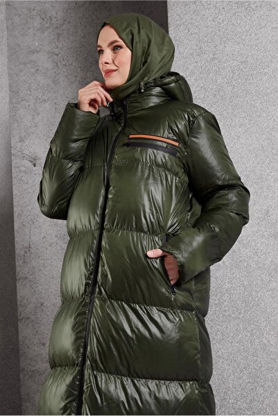 Alvina Stylish Hooded Coat - 90389