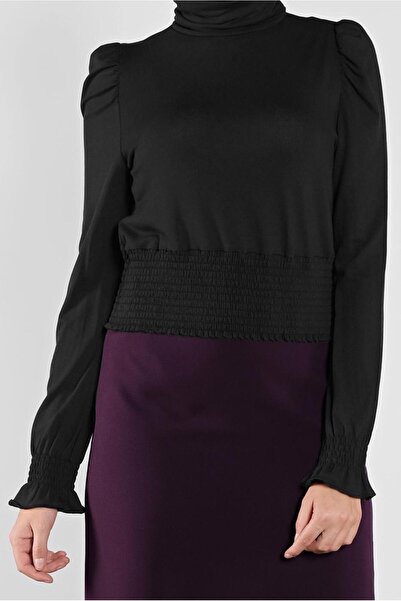 TRENDTESETTÜR ΓΥΝΑΙΚΕΙΑ ΜΑΥΡΗ ΜΠΛΟΥΖΑ ΜΕ ΕΛΑΣΤΙΚΟ ΜΕΡΙΔΑ ΜΕΤΑΞΥ ΠΟΔΙΟΥ 41209