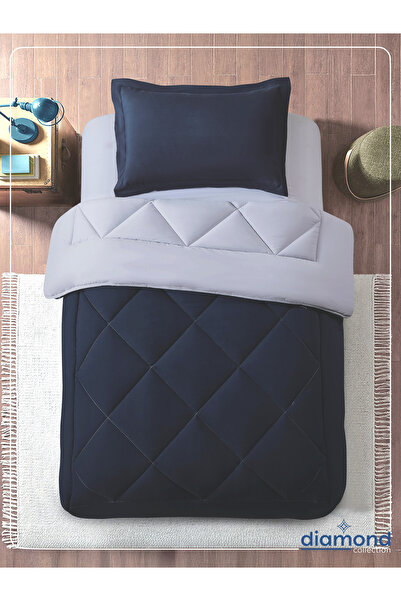 Donetella 2-Piece Comforter Set – Single Size 170x230 cm, Microfiber, Solid Quilted 350 Gsm Filling