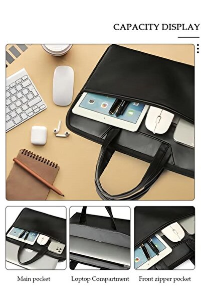 DOMEET Laptop Bag 15 Inch Laptop Briefcase Large Waterproof Laptop Case for Men Women Business Office Work