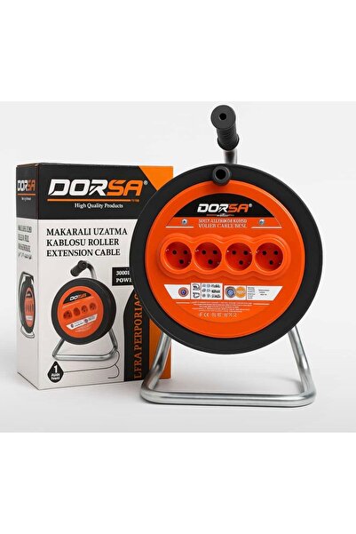 Dorsa MAKARALI UZATMA KABLOSU 3x2.5 MM MAKARALI KABLO 30 METRE