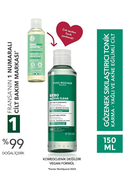 Yves Rocher Akne Eğilimli Cilt-gözenek Sıkılaştırıcı Tonik-Salisilik Asit