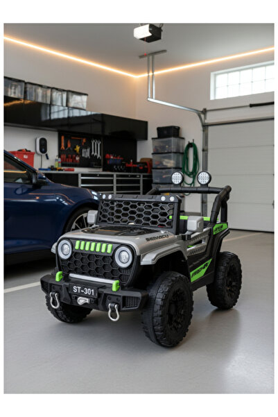 CAR Electric 6V×2, Dual Batteries, Dual 380 Motors with LED Lights,Safety Belt 29-F529-GRAY