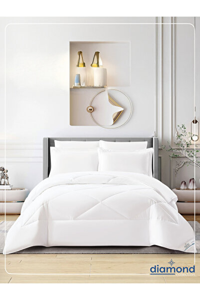 Donetella 6-piece Comforter Set – King Size 260x240 Cm, Microfiber, Solid Quilted 350 Gsm Filling