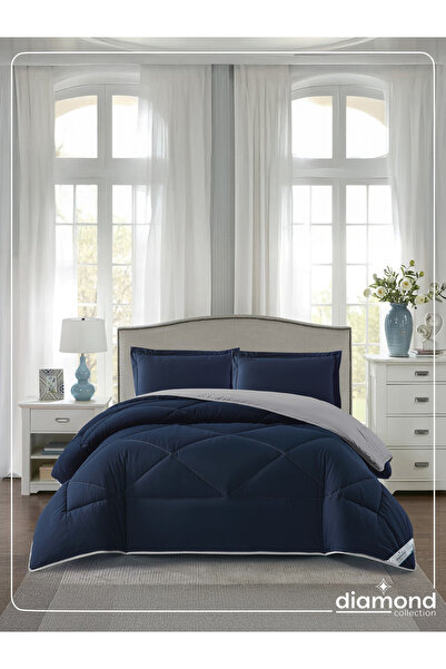 Donetella 3-Piece Comforter Set – King Size 260x240 cm, Microfiber, Solid Qui...