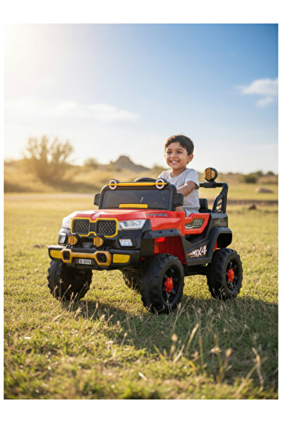 CAR سيارة كهربائية رباعية الدفع بمحركين وبطاريتين، RC 29-F684-RED