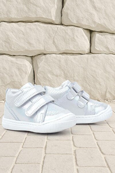 Rakerplus Raya Genuine Leather - Silver Glitter Baby Girl Boots