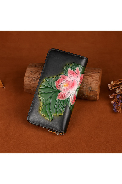 Mychicbeautybag Exclusive women's wallet, made of high-quality genuine leather "Willen lake"