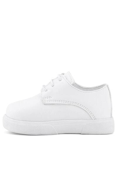 Rakerplus Derby White Skin High Sole Children's Classic Shoes