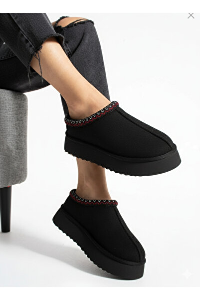 Bermody Дамски боти Tia с височина 4 см, черни, с издръжлива подметка, удобна подплата от флийс, топъл модел Ug