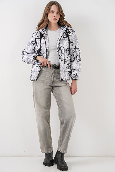 Bigdart 5125 Patterned Puffer Jacket - Anthracite