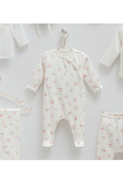 Caramell İncibaby 100% Cotton Flower 10-Piece Baby Girl Hospital Discharge Set New Season