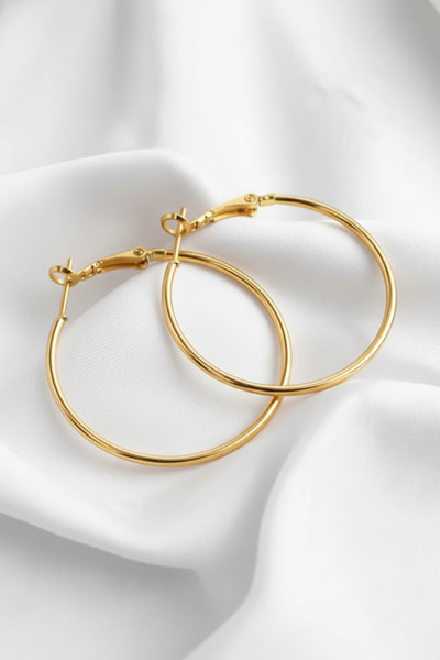 özgül takı ve tasarım أقراط نسائية من الفولاذ المقاوم للصدأ موديل هالكا بلون ...