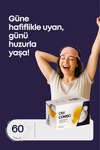 CNV COMBO Ginseng, Ginkgo ve magnezyum içeren 60 tablet , kronik ağrı, odakla...