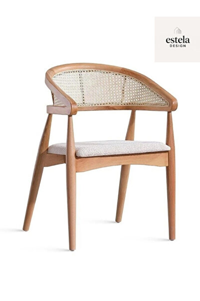 Gazel Hazeranlı Ahşap Bohem Sandalye