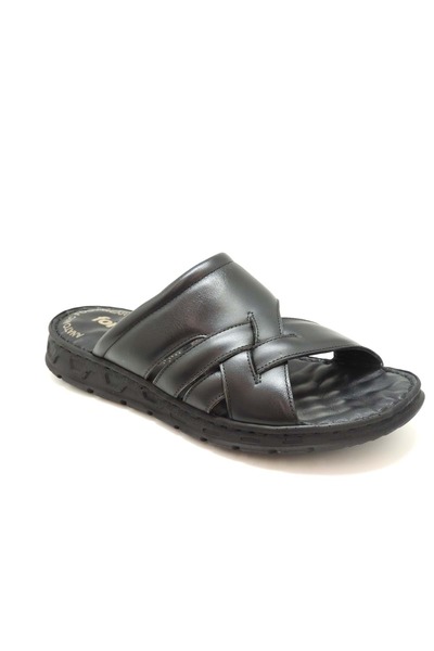 FOREX 51242 Papuci pentru bărbați cu talpă ortopedică pentru masaj din piele ...