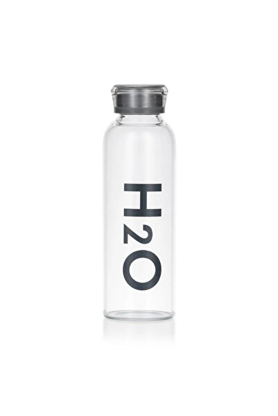 Tohana H2O 1 Lt Borosilicate Glass Flask Heat Resistant Large Size Flask Gray