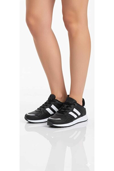 McDark Women's Black and White Waterproof Sneaker Shoes