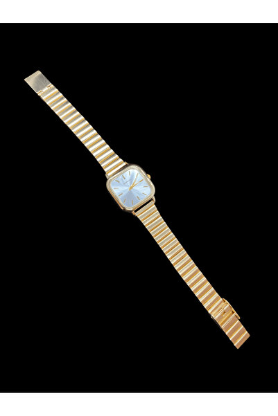 Choppers Stylish Vip Model White Square Dial Women's Watch with Gold Color Plated Metal Band |   Vintage Elegance