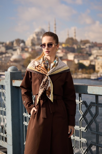 D scarf KADIN FULAR BANDANA EŞARP 90CM