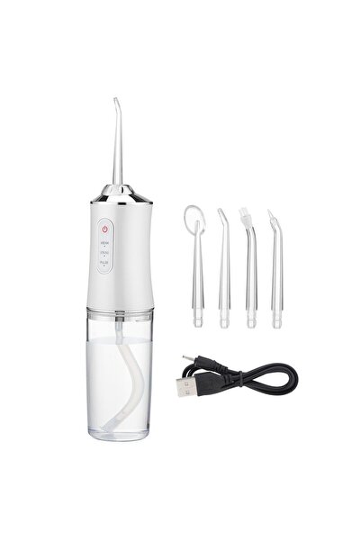OEM Иригатор за уста за вода за уста, 5 почистващи глави, резервоар 230 мл, 3...