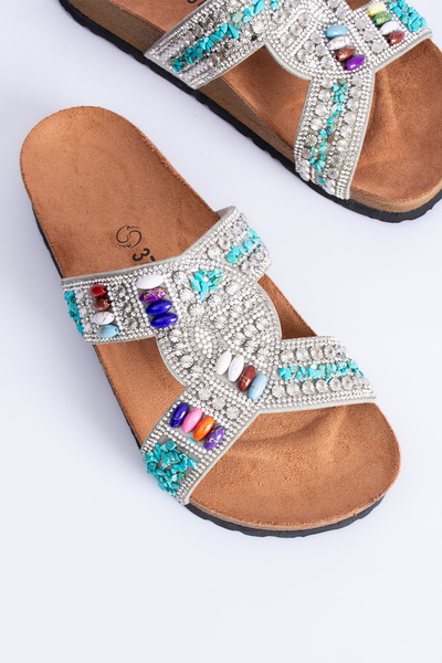 Polomia Comfort Elina Women's Orthopedic Eva Sole Universal Gunsmith Summer Slippers