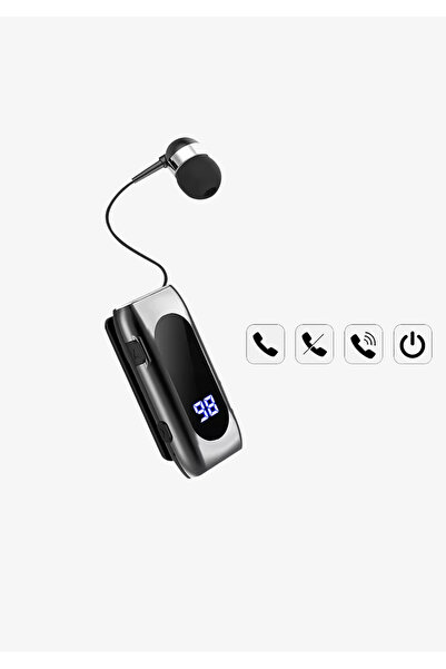 giyitec Android & iOS Uyumlu Makaralı Titreşimli Bluetooth Kulaklık Klipsli